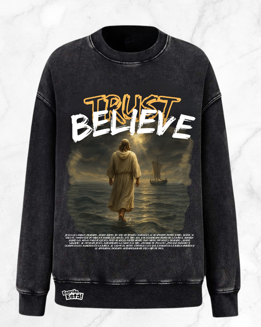 BELIEVE ACID WASH NEGRO
