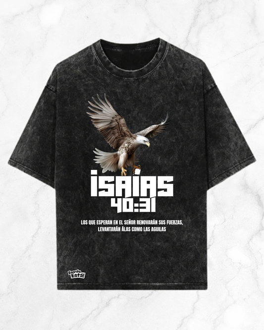 ISAÍAS 40:31 ACID WASH NEGRO