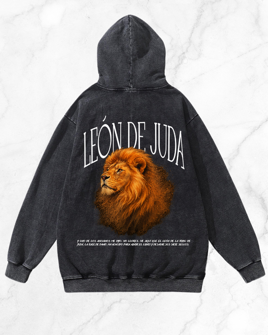 LEÓN DE JUDA ACID WASH NEGRO